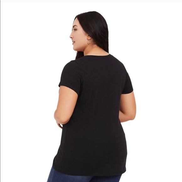 Torrid BLACK IS MY HAPPY COLOR black T-shirt 2X - Picture 3 of 7
